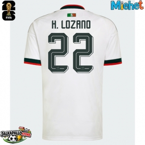 Meksiko Hirving Lozano #22 Vieraspaita MM-kisat 2026 Lyhythihainen